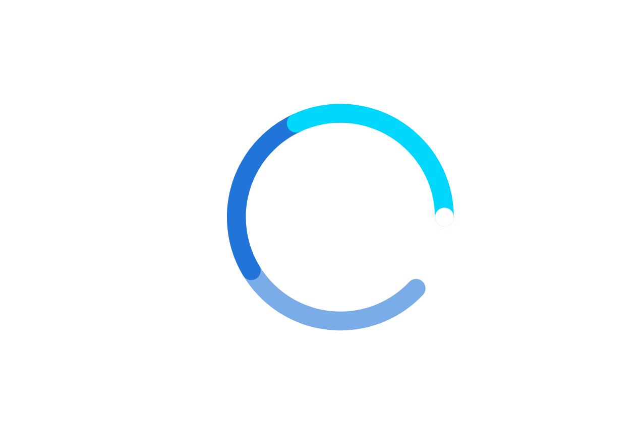 illustrazione grafica di cerchi colorati di azzurro