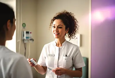 infermiera che visita