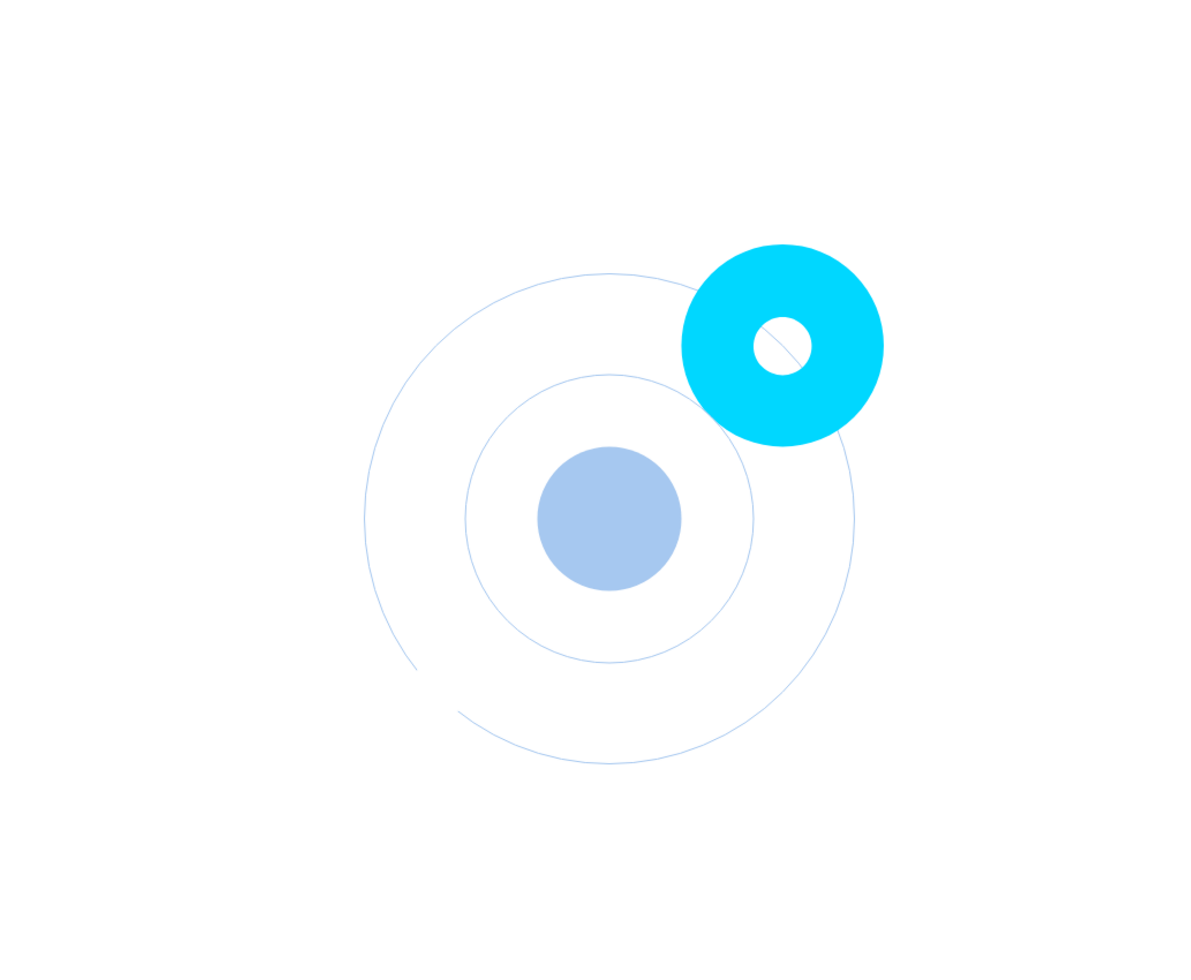 illustrazione grafica alcuni cerchi di diverse sfumature 