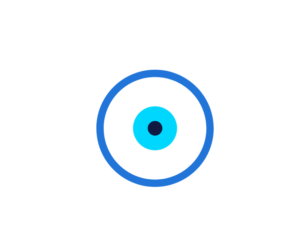 illustrazione di cerchi colorati uno dentro l'altro