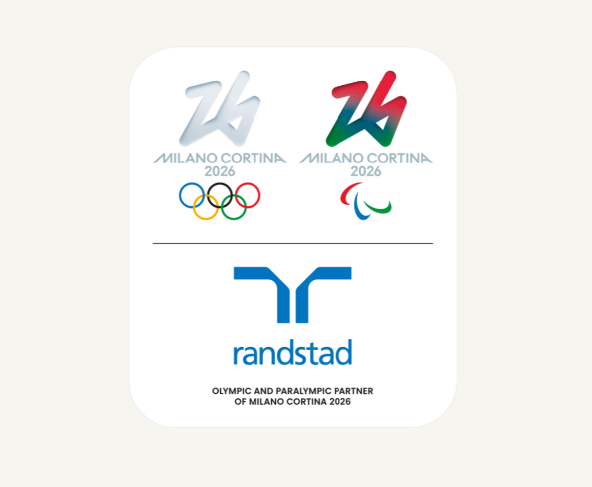 logo Milano Cortina 2026 randstad HR partner