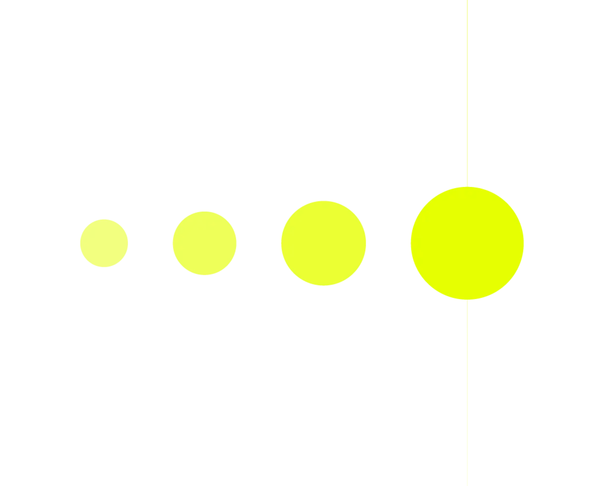 illustrazione astratta con cerchi di colore giallo