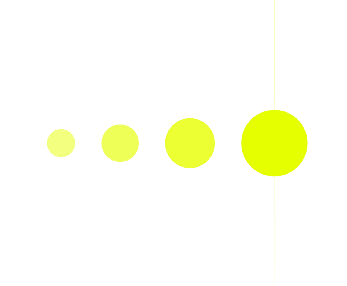 illustrazione astratta con cerchi di colore giallo