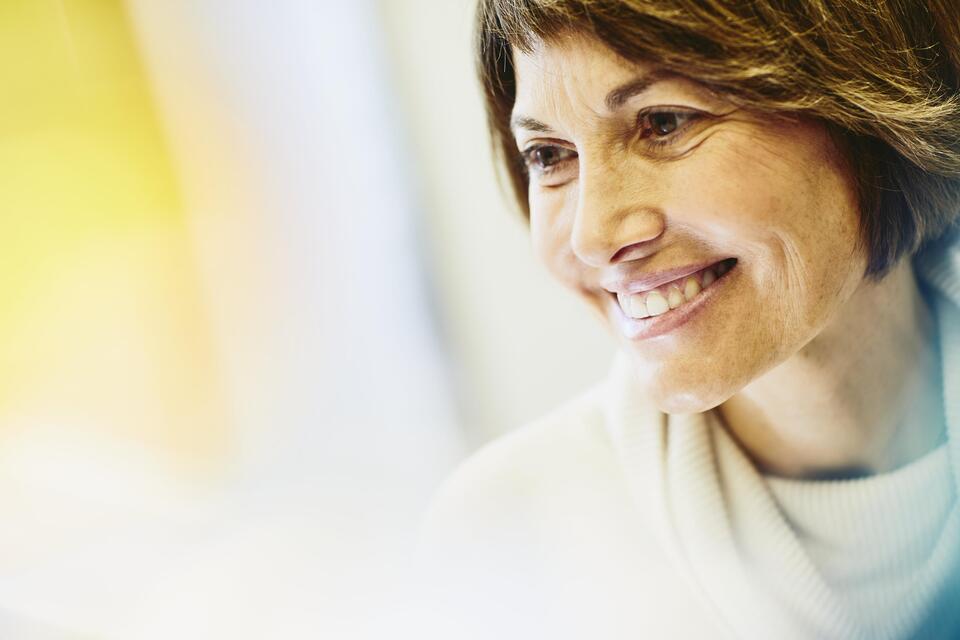 Smiling woman portrait
