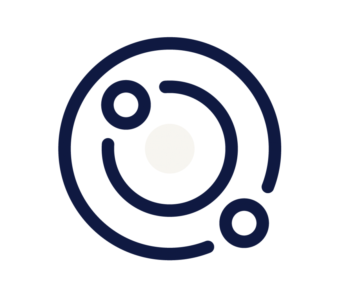 icona obiettivo blu